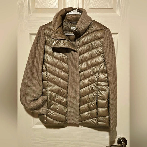 Calvin Klein | Gold metallic vest jacket | Size M - Picture 1 of 7